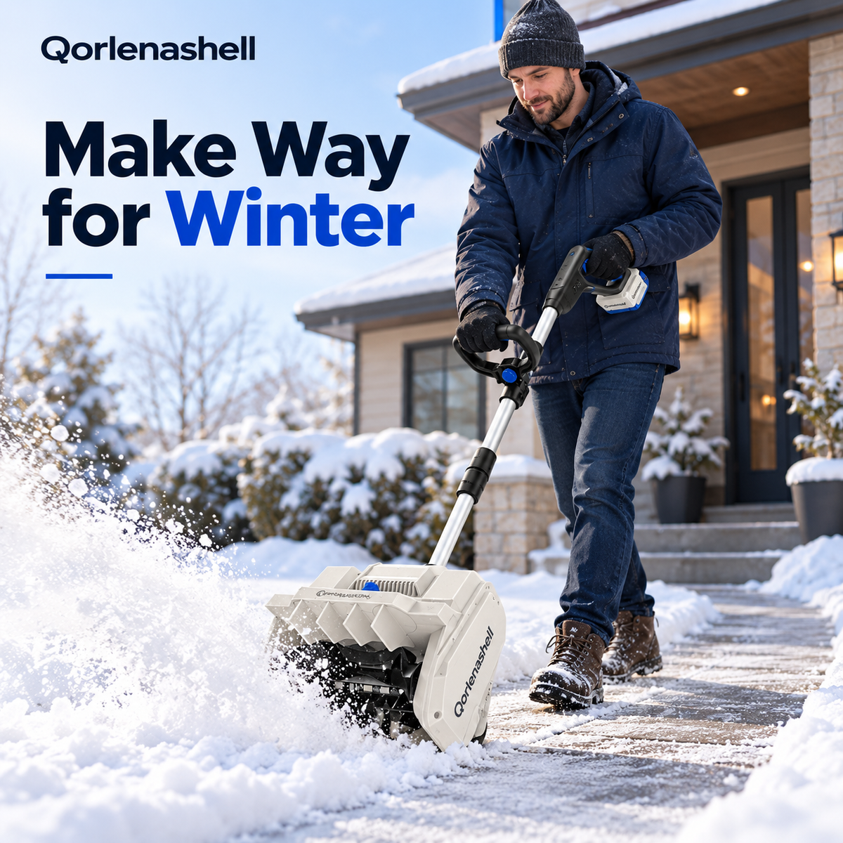 Cordless Power Snow Shovel – Clear Driveways & Walkways in Minutes