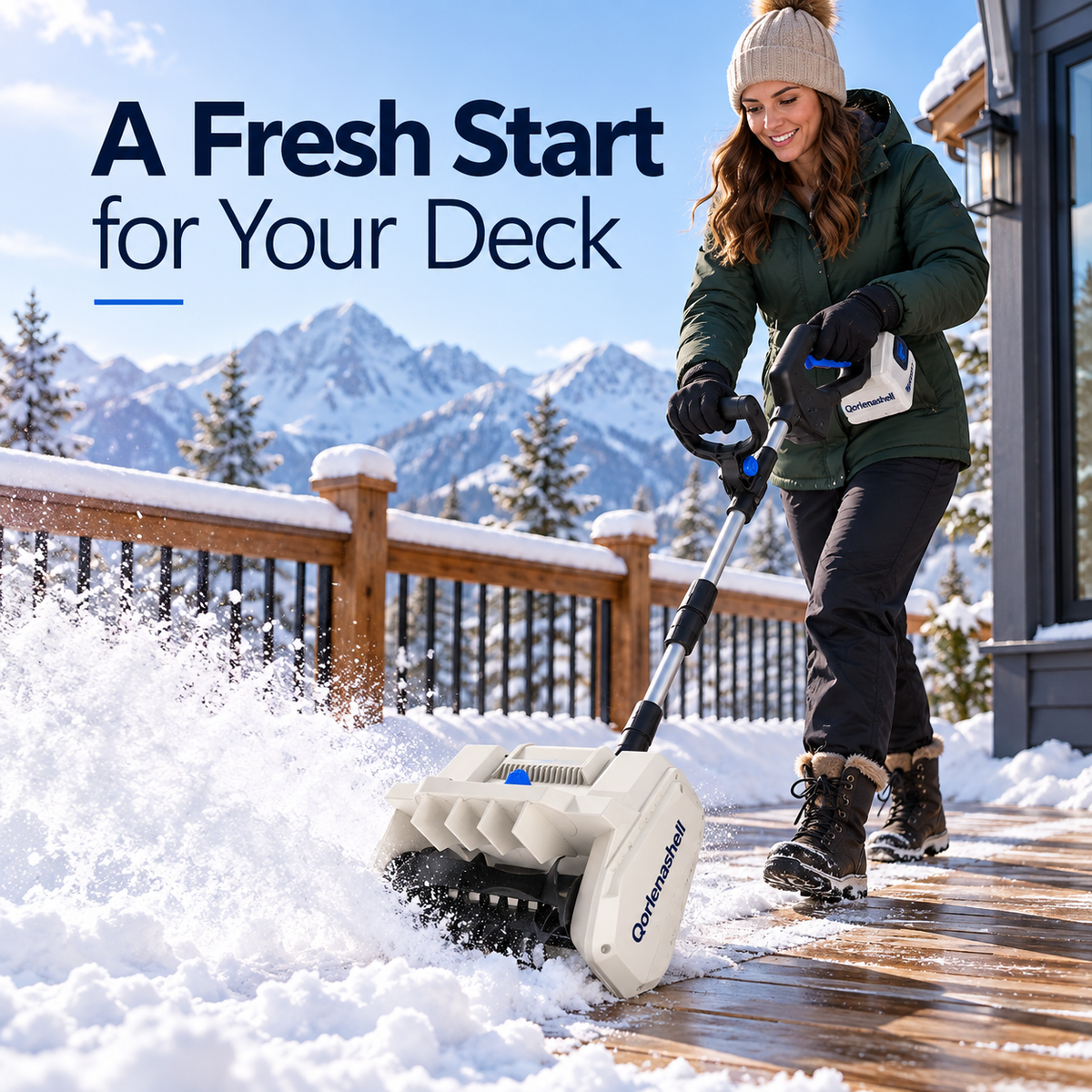 Cordless Power Snow Shovel – Clear Driveways & Walkways in Minutes