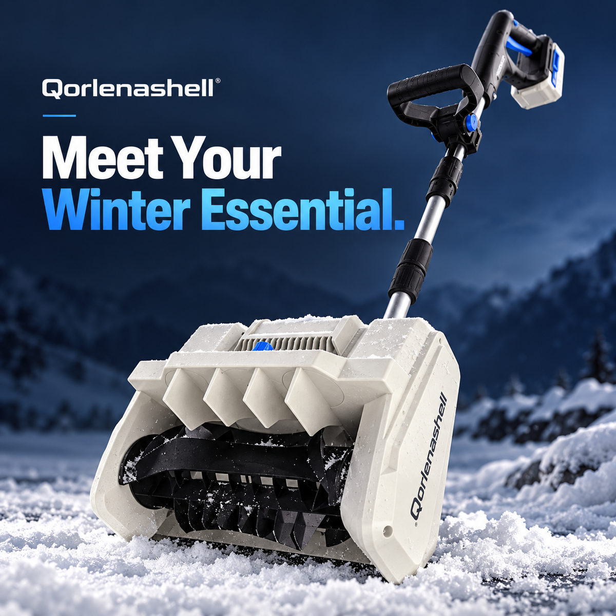 Cordless Power Snow Shovel – Clear Driveways & Walkways in Minutes