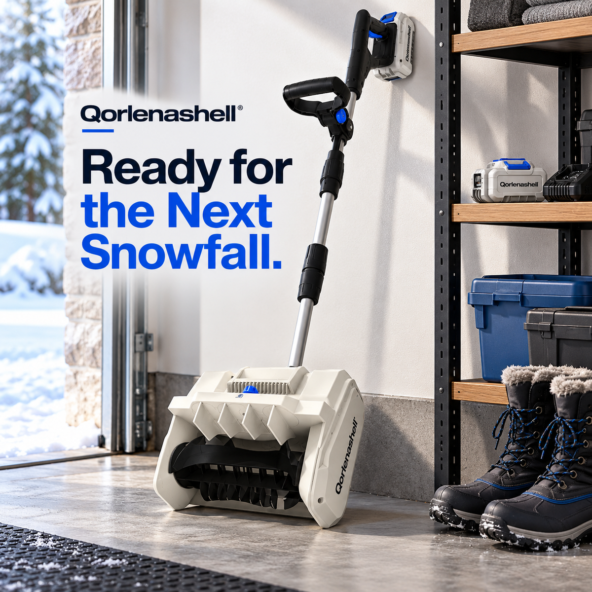Cordless Power Snow Shovel – Clear Driveways & Walkways in Minutes