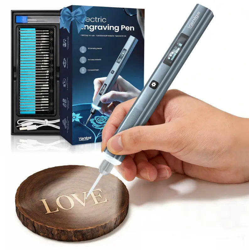 Cordless Rechargeable Engraving Pen Kit, 5-Speed
