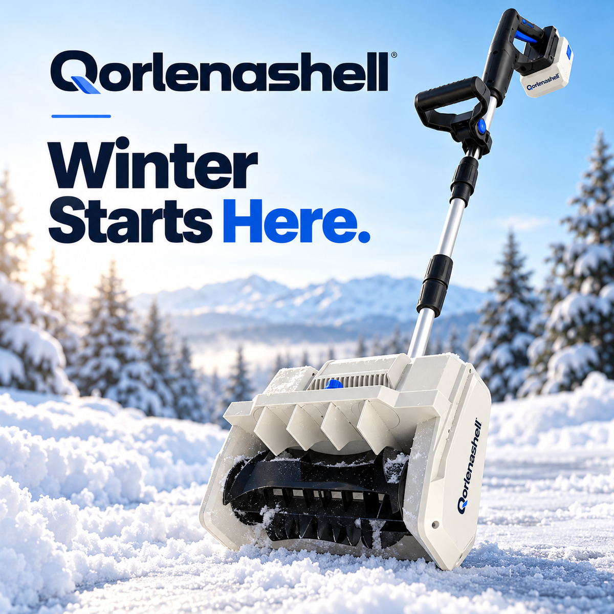 Cordless Power Snow Shovel – Clear Driveways & Walkways in Minutes
