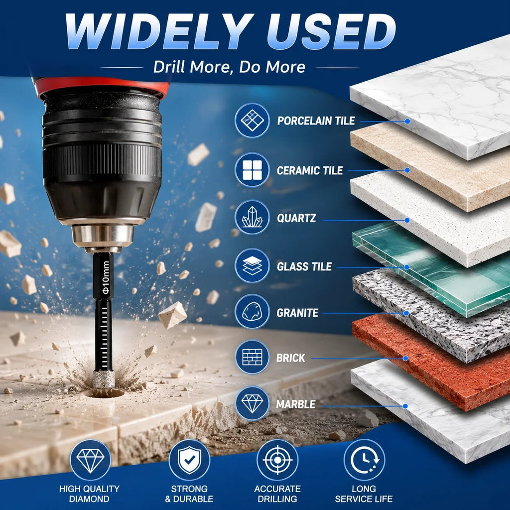 🔥6 Pcs Diamond Drill Bits Set