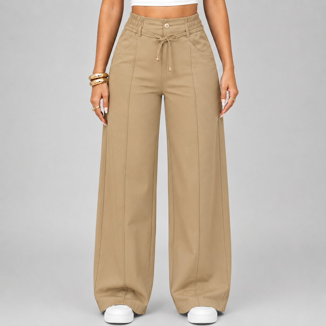 ⚡Neue Sommer-Hose mit Kordelzug und weitem Bein