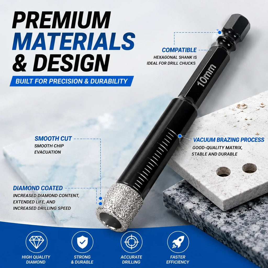 🔥6 Pcs Diamond Drill Bits Set