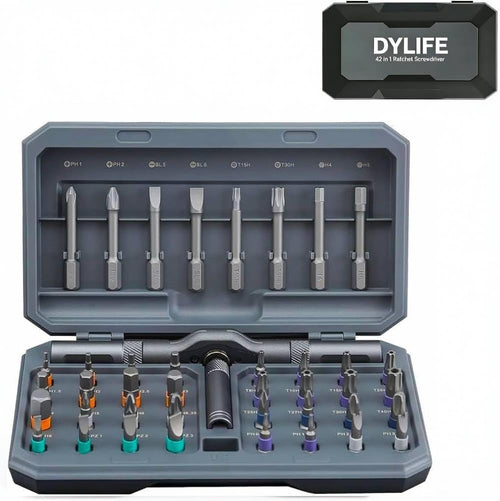 24 in 1 Magnetic Screwdriver Set, DIY Ratchet Mini Removable Self-Assembly Precision Screwdriver Tool Kit, Magnetic DIY Precision Tool Kit with Variety Head Styles for PC/Mobile/Watch/Bicycle