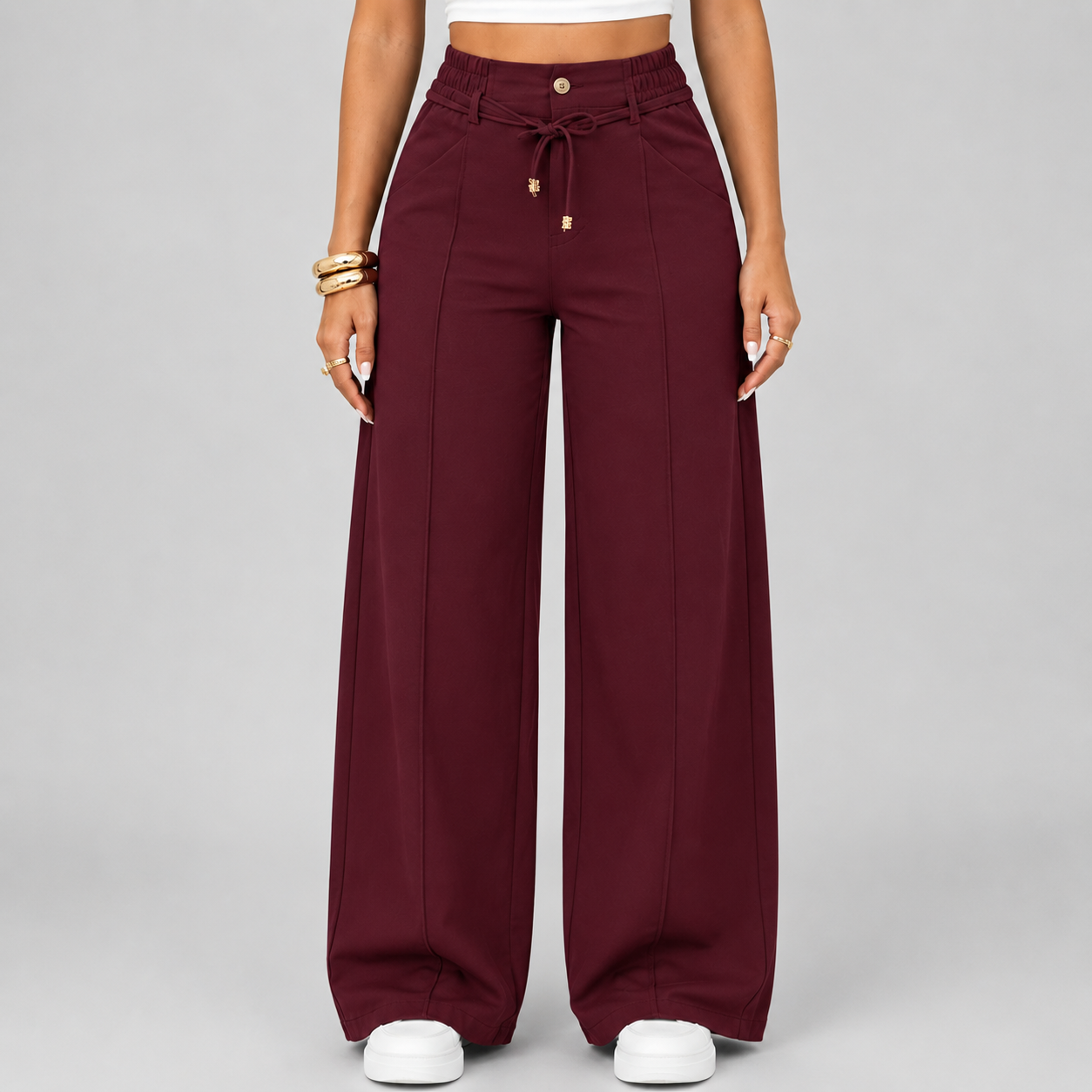 ⚡Neue Sommer-Hose mit Kordelzug und weitem Bein