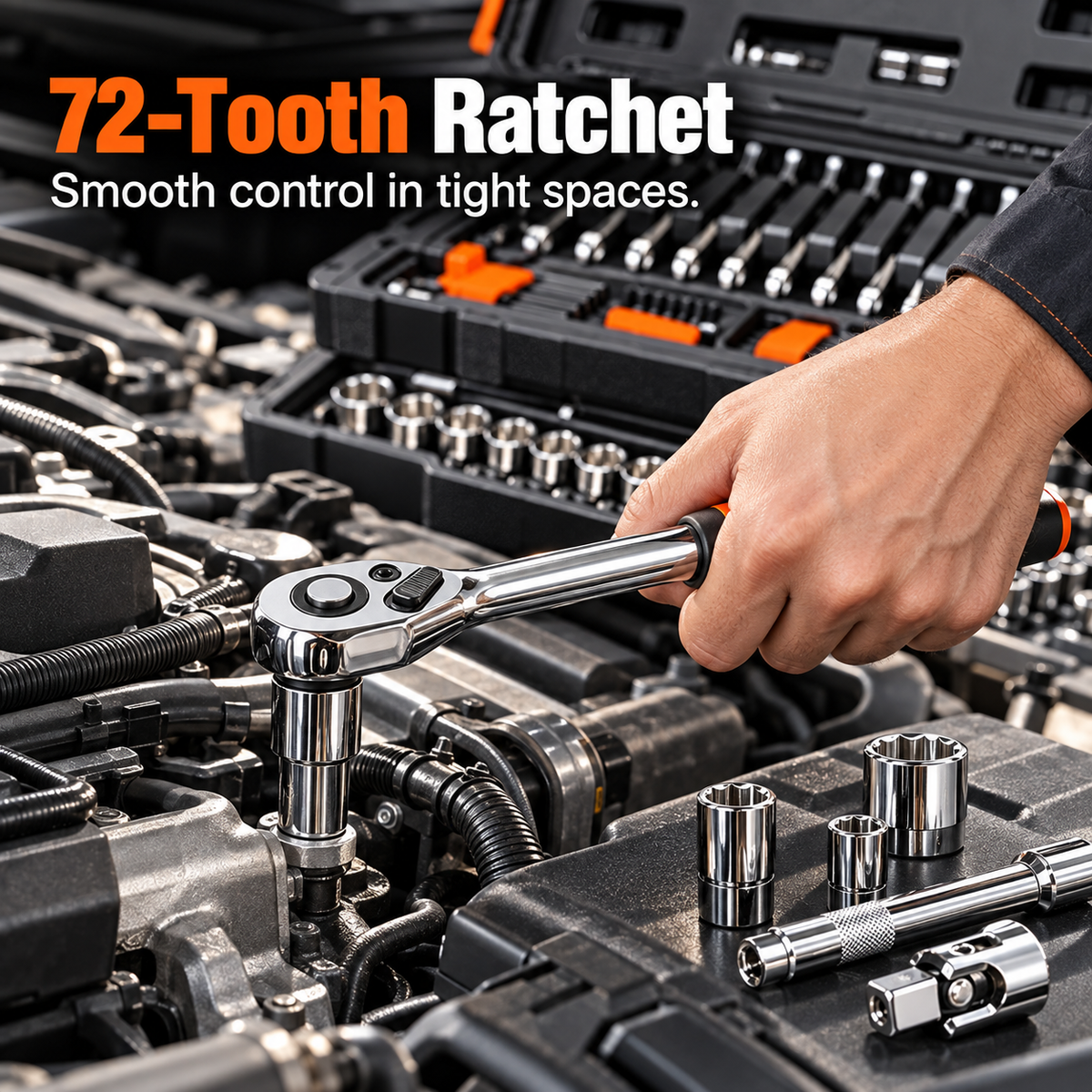 450-Piece Professional Mechanic Tool Set with Portable Storage Case