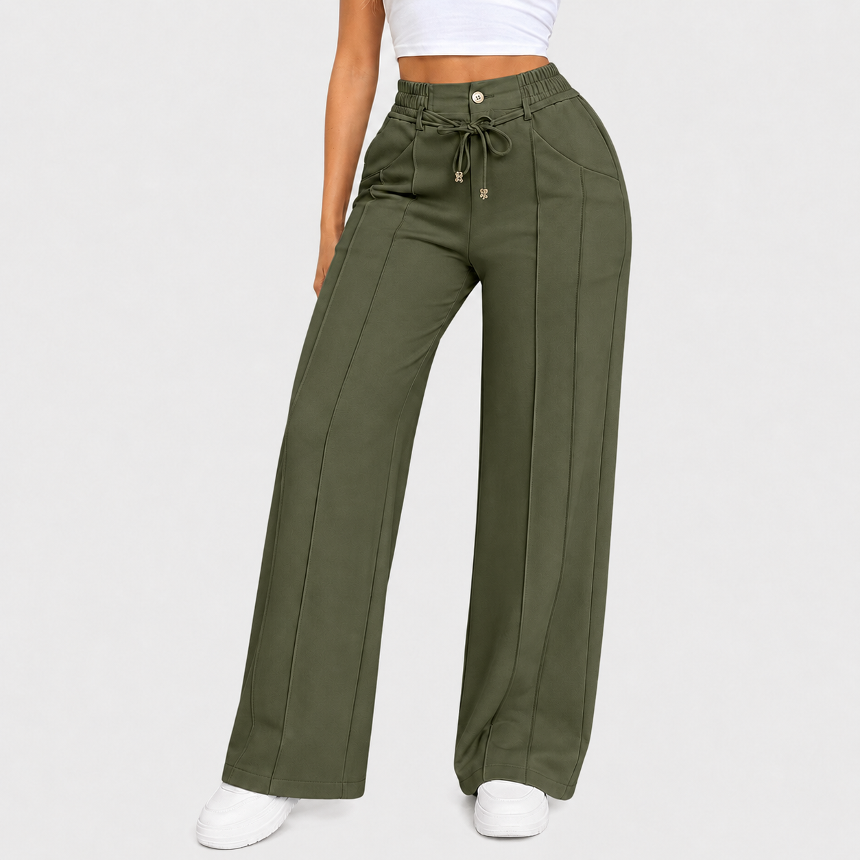 ⚡Neue Sommer-Hose mit Kordelzug und weitem Bein