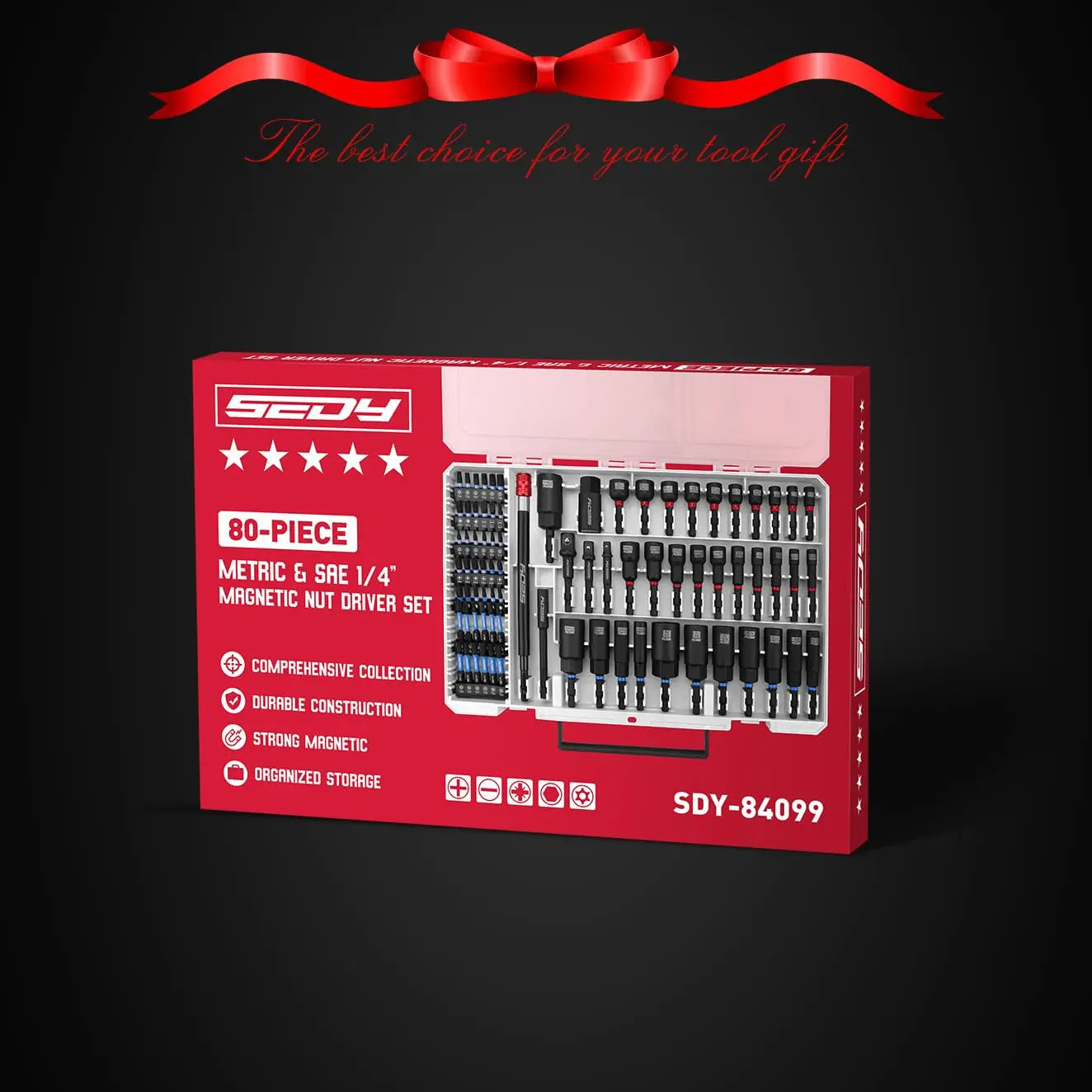 Magnetic Impact Nut Driver Set, Metric & SAE