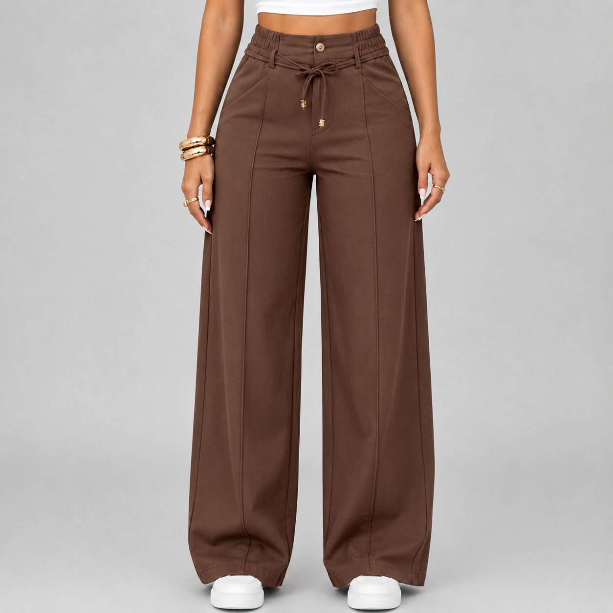 ⚡Neue Sommer-Hose mit Kordelzug und weitem Bein