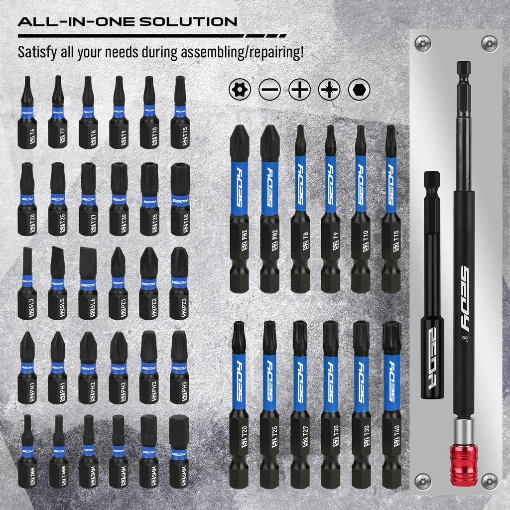 Magnetic Impact Nut Driver Set, Metric & SAE